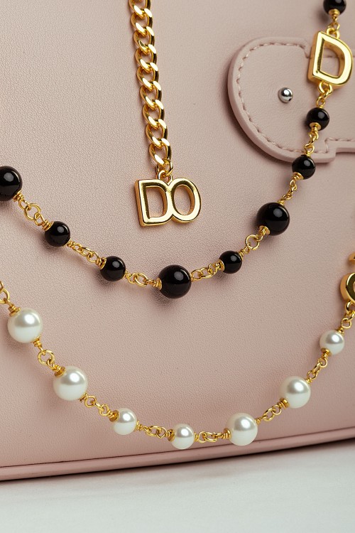 Sixdo Black & White Pearl Necklace